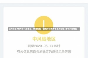 上海新增2地为中风险地区，精准防控下的城市韧性考验上海新增2地中风险地区