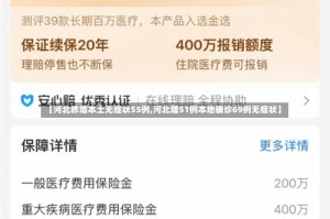 【河北昨增本土无症状55例,河北增51例本地确诊69例无症状】