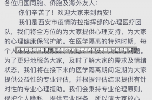 西安疫情最新情况，全城战疫下的坚守与希望西安疫情的最新情况