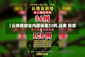 【云南新增省内感染者72例,云南 新增】