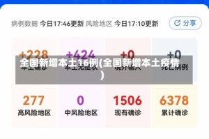 全国新增本土16例(全国新增本土疫情)