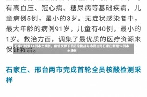 石家庄新增14例本土病例，疫情反弹下的防控挑战与市民应对石家庄新增14例本土病例