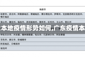 【广东本地疫情形势如何,广东疫情本地宝】