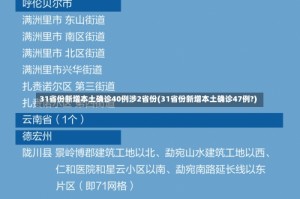 31省份新增本土确诊40例涉2省份(31省份新增本土确诊47例?)