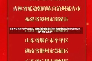 陕西昨日新增1例本土确诊，疫情反复考验西安市民 防控措施再升级陕西昨日新增1例本土确诊