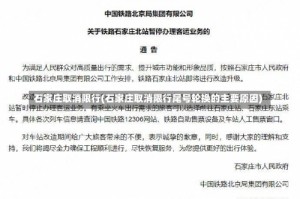 石家庄取消限行(石家庄取消限行尾号轮换的主要原因)