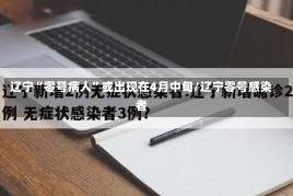 辽宁“零号病人”或出现在4月中旬/辽宁零号感染者