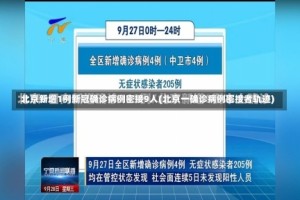 北京新增1例新冠确诊病例密接9人(北京一确诊病例密接者轨迹)