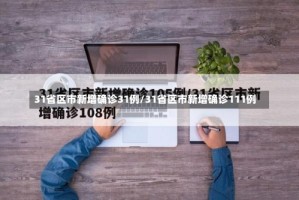31省区市新增确诊31例/31省区市新增确诊111例