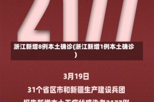 浙江新增8例本土确诊(浙江新增1例本土确诊)