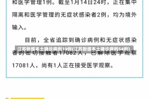 江苏新增本土确诊病例19例(江苏新增本土确诊病例54例)