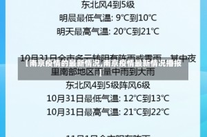 【南京疫情的最新情况,南京疫情最新情况播报】