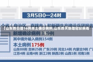【山东昨日增16例本土确诊病例,山东昨天新增冠状病毒】