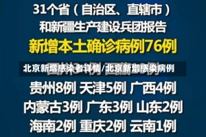 北京新增感染者详情/北京新增感染病例