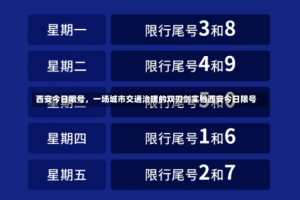 西安今日限号，一场城市交通治理的双刃剑实验西安今日限号