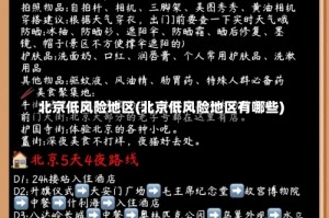 北京低风险地区(北京低风险地区有哪些)