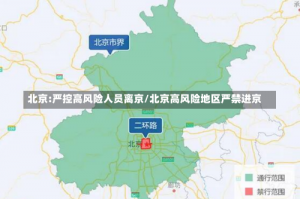 北京:严控高风险人员离京/北京高风险地区严禁进京