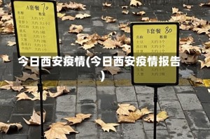 今日西安疫情(今日西安疫情报告)