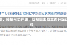 辽宁本土确诊激增，疫情形势严峻，防控阻击战全面升级辽宁新增本土确诊
