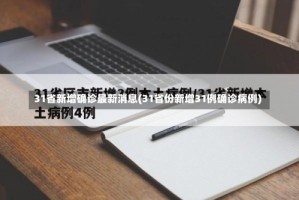 31省新增确诊最新消息(31省份新增31例确诊病例)