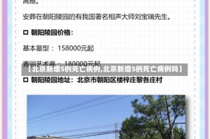 【北京新增5例死亡病例,北京新增5例死亡病例吗】