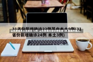 山东新增本土无症状12例/山东新增无症状感染者1例 系境外输入