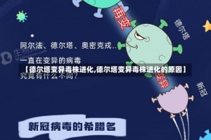 【德尔塔变异毒株进化,德尔塔变异毒株进化的原因】