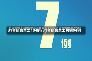 31省新增本土104例/31省新增本土病例94例