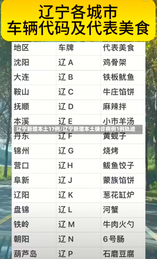 辽宁新增本土17例/辽宁新增本土确诊病例1例轨迹-第1张图片