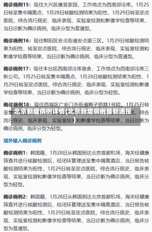 北京新增病例详情(北京新增病例最新通报)-第2张图片