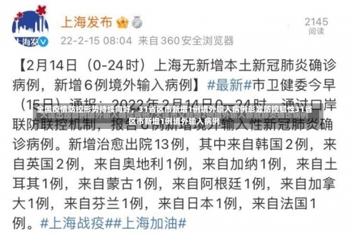 全国疫情防控形势持续向好，31省区市新增1例境外输入病例彰显防控韧性31省区市新增1例境外输入病例-第1张图片