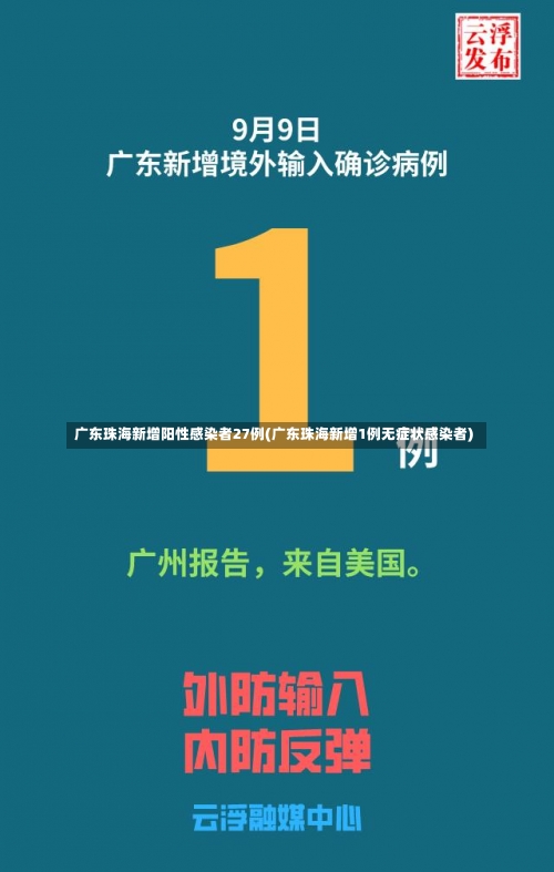 广东珠海新增阳性感染者27例(广东珠海新增1例无症状感染者)-第1张图片