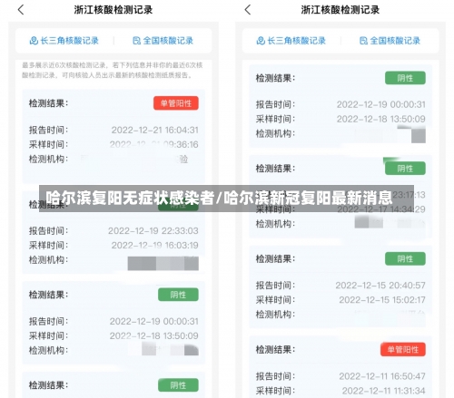 哈尔滨复阳无症状感染者/哈尔滨新冠复阳最新消息-第2张图片