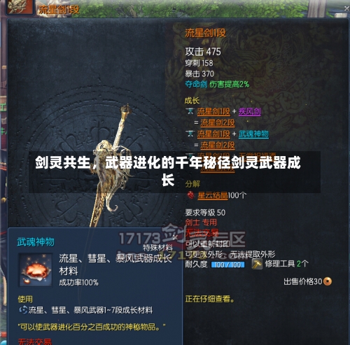 剑灵共生	，武器进化的千年秘径剑灵武器成长-第1张图片