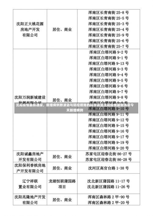 沈阳疫情最新通报，新增病例数波动与防控措施的科学调整沈阳疫情最新消息今天新增病例-第1张图片