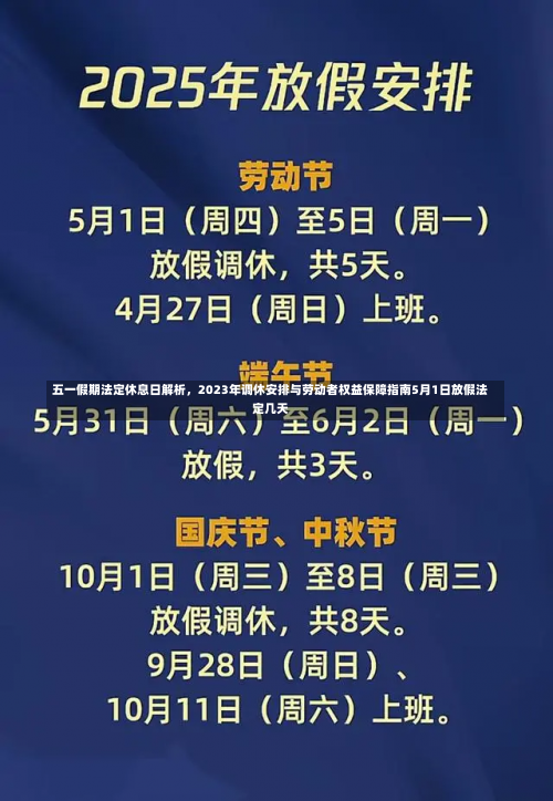 五一假期法定休息日解析	，2023年调休安排与劳动者权益保障指南5月1日放假法定几天-第1张图片