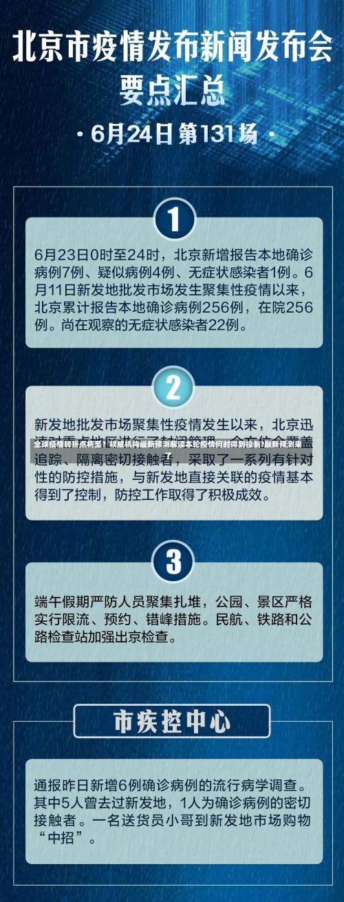 全球疫情转折点将至？权威机构最新预测解读本轮疫情何时得到控制?最新预测来了-第1张图片