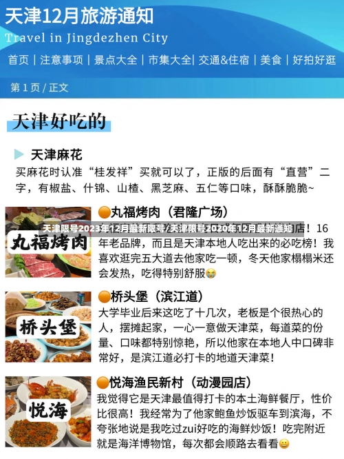 天津限号2023年12月最新限号/天津限号2020年12月最新通知-第2张图片