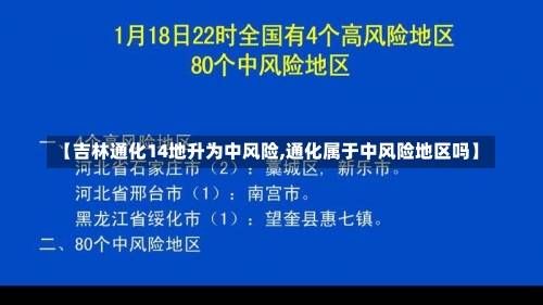 【吉林通化14地升为中风险,通化属于中风险地区吗】-第1张图片