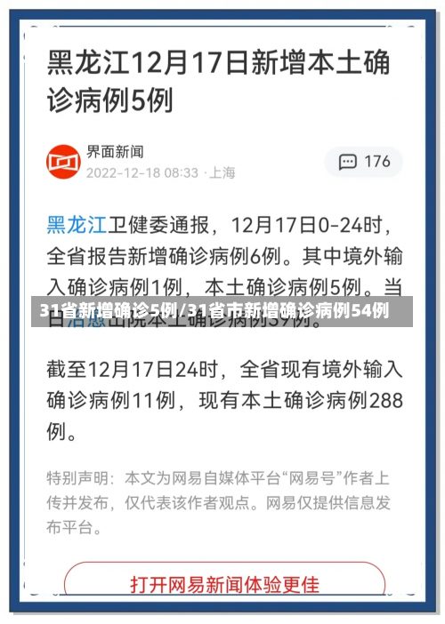31省新增确诊5例/31省市新增确诊病例54例-第2张图片