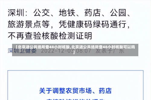 【北京进公共场所查48小时核酸,北京进公共场所查48小时核酸可以吗】-第2张图片