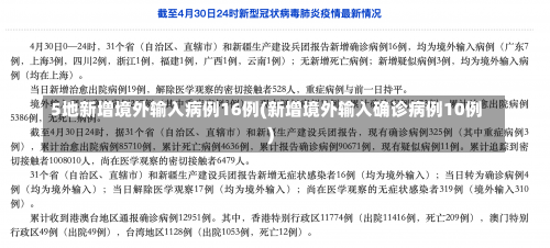5地新增境外输入病例16例(新增境外输入确诊病例10例)-第1张图片