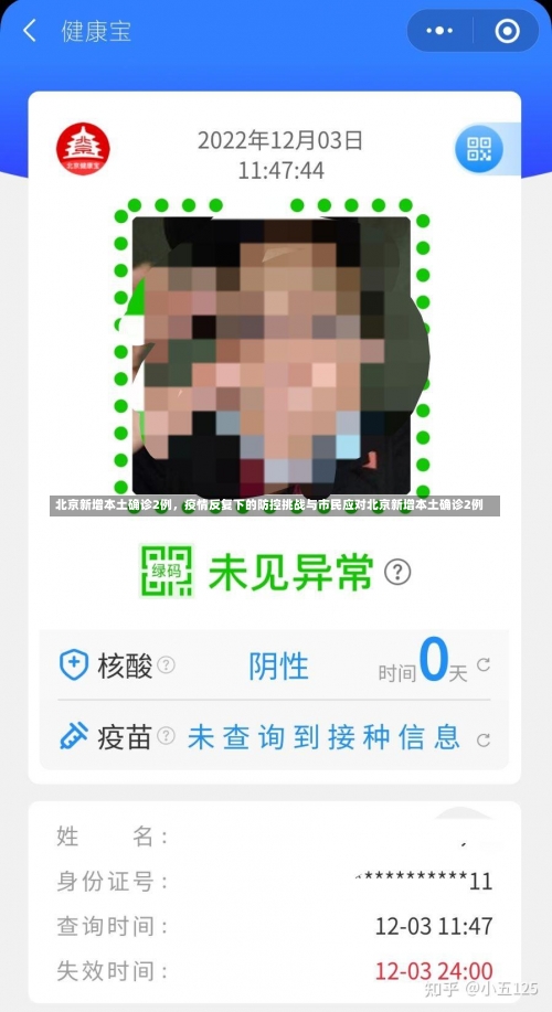 北京新增本土确诊2例，疫情反复下的防控挑战与市民应对北京新增本土确诊2例-第1张图片
