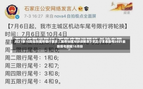 2021年10月北京尾号限行新政，城市治理与环保博弈下的出行革命限号2021最新限号时间10月份-第2张图片
