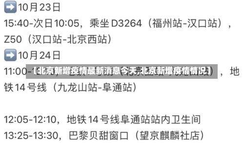 【北京新增疫情最新消息今天,北京新增疫情情况】-第2张图片