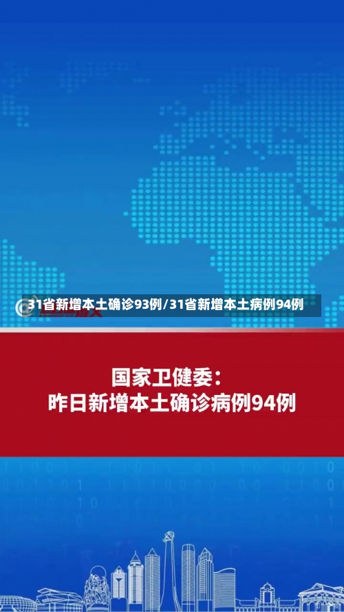 31省新增本土确诊93例/31省新增本土病例94例-第1张图片