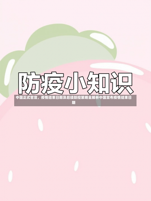 中国正式官宣，疫情结束日期及后续防控策略全解析中国宣布疫情结束日期-第1张图片