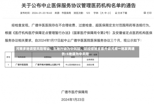 河南多地调整风险等级，五地升级为中风险，防控措施全面升级河南一地发两通告:5地调为中风险-第1张图片