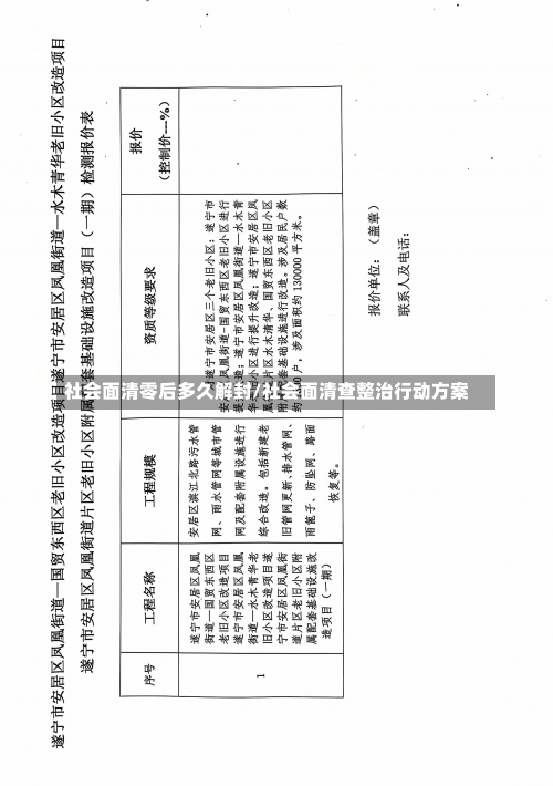 社会面清零后多久解封/社会面清查整治行动方案-第2张图片