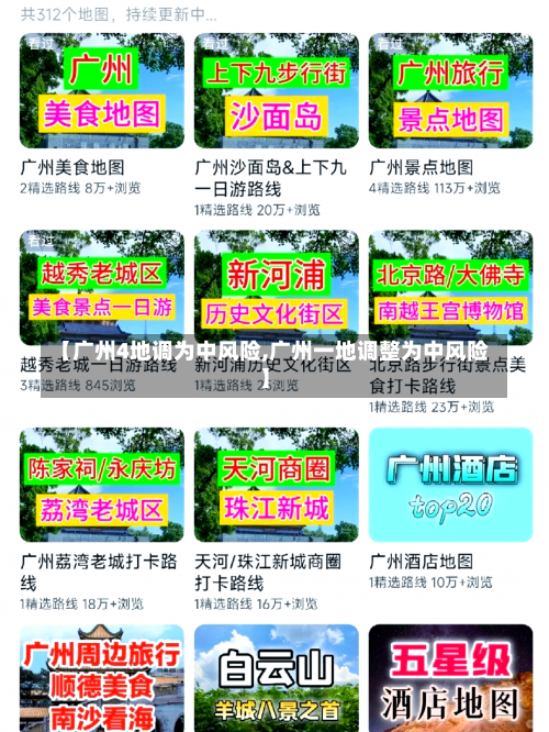 【广州4地调为中风险,广州一地调整为中风险】-第1张图片